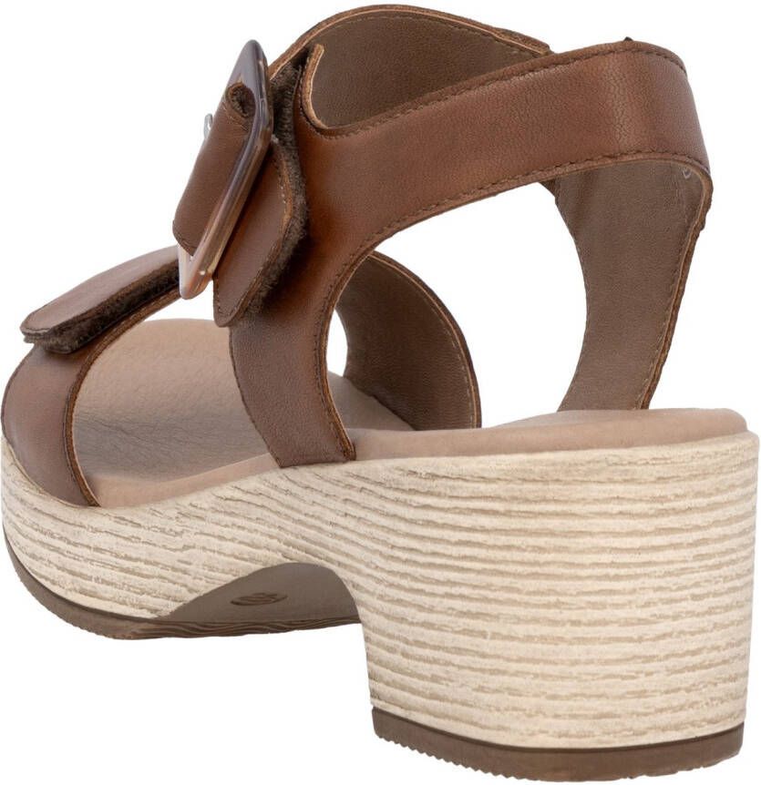 Remonte Sandaaltjes ELLE-Collection blokhak zomerschoen sandaal met klittenbandsluitingen