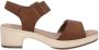 Remonte Sandaaltjes ELLE-Collection blokhak zomerschoen sandaal met klittenbandsluitingen - Thumbnail 7