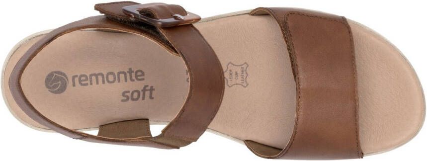 Remonte Sandaaltjes ELLE-Collection blokhak zomerschoen sandaal met klittenbandsluitingen