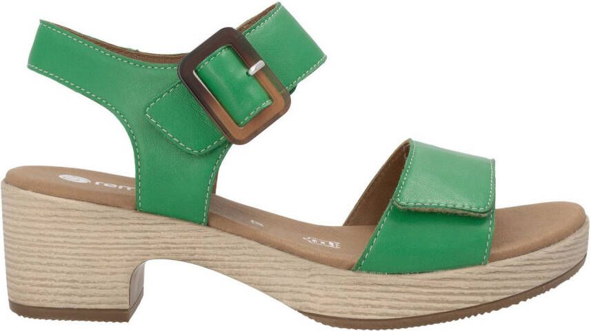 Remonte Sandaaltjes ELLE-Collection blokhak zomerschoen sandaal met klittenbandsluitingen