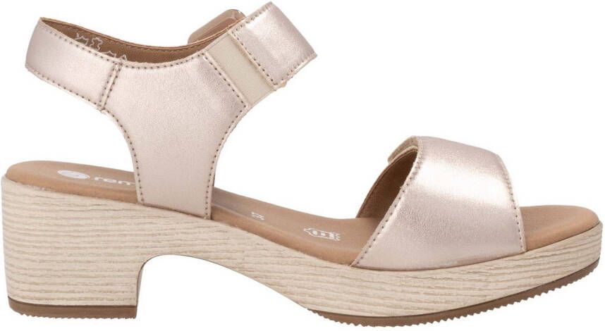 Remonte Sandaaltjes ELLE-Collection blokhak zomerschoen sandaal met klittenbandsluitingen