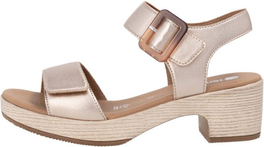 Remonte Sandaaltjes ELLE-Collection blokhak zomerschoen sandaal met klittenbandsluitingen