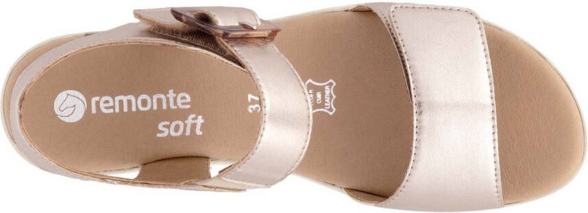 Remonte Sandaaltjes ELLE-Collection blokhak zomerschoen sandaal met klittenbandsluitingen