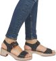 Remonte Sandaaltjes ELLE-Collection blokhak zomerschoen sandaal met klittenbandsluitingen - Thumbnail 3