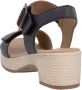 Remonte Sandaaltjes ELLE-Collection blokhak zomerschoen sandaal met klittenbandsluitingen - Thumbnail 4