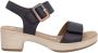Remonte Sandaaltjes ELLE-Collection blokhak zomerschoen sandaal met klittenbandsluitingen - Thumbnail 9