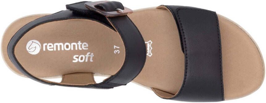 Remonte Sandaaltjes ELLE-Collection blokhak zomerschoen sandaal met klittenbandsluitingen