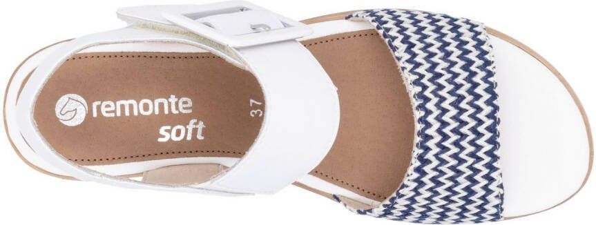 Remonte Sandaaltjes ELLE-Collection zomerschoen sandaal comfortschoen met klittenband onder de siergesp