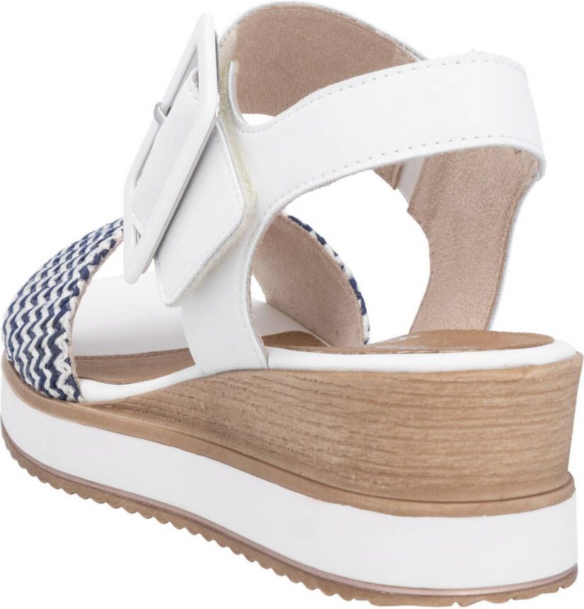 Remonte Sandaaltjes ELLE-Collection zomerschoen sandaal comfortschoen met klittenband onder de siergesp