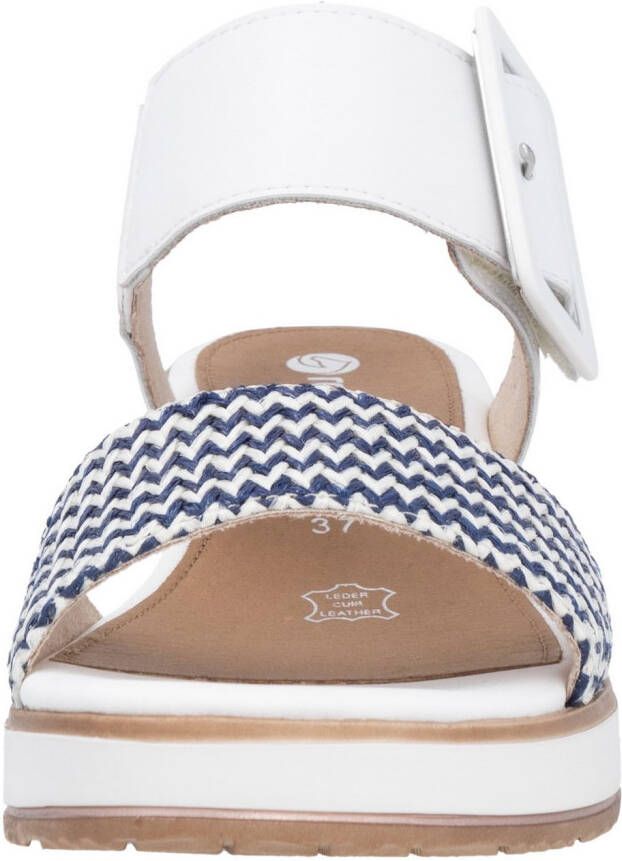Remonte Sandaaltjes ELLE-Collection zomerschoen sandaal comfortschoen met klittenband onder de siergesp