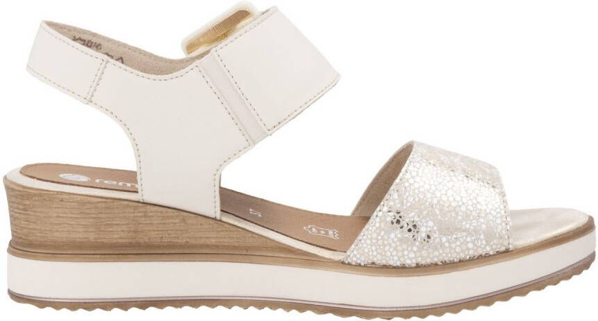 Remonte Sandaaltjes ELLE-Collection zomerschoen sandaal comfortschoen met klittenband onder de siergesp