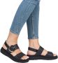 Remonte Sandalen Dames Zwart - Thumbnail 12