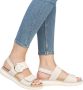 Remonte Licht Grijze Leren Dames Sandalen Licht Grijs - Thumbnail 13