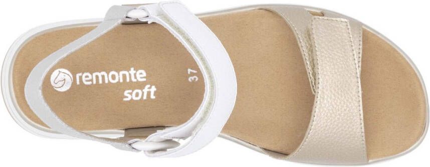 Remonte Sandalen Elisabeth Hurley-Collection sleehak klittenbandschoen sandaal met plateauschoen