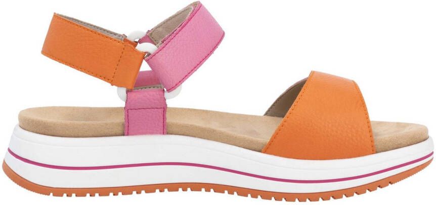 Remonte Sandalen Elisabeth Hurley-Collection sleehak klittenbandschoen sandaal met plateauschoen