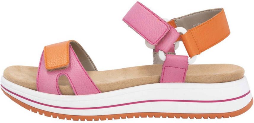 Remonte Sandalen Elisabeth Hurley-Collection sleehak klittenbandschoen sandaal met plateauschoen