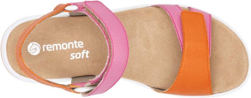 Remonte Sandalen Elisabeth Hurley-Collection sleehak klittenbandschoen sandaal met plateauschoen