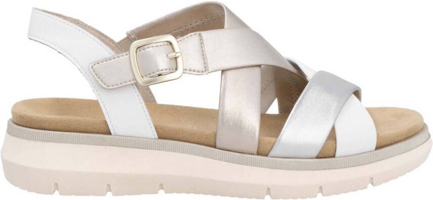 Remonte Sandalen Elisabeth Hurley-Collection sleehak zomerschoen sandaal met kruisbandage