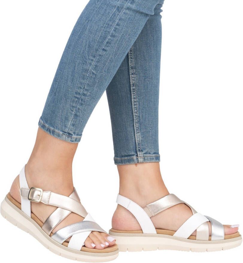 Remonte Sandalen Elisabeth Hurley-Collection sleehak zomerschoen sandaal met kruisbandage