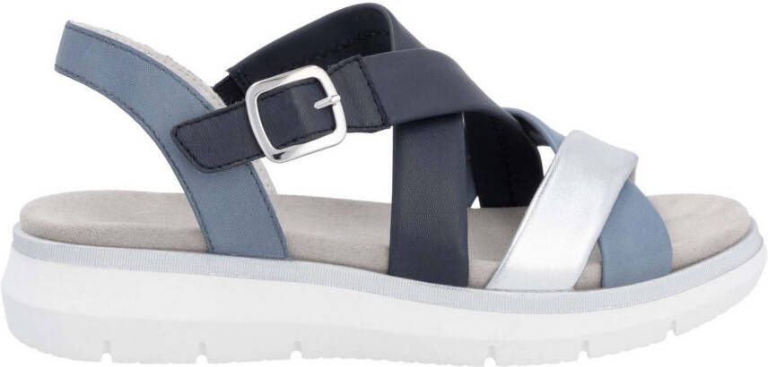 Remonte Sandalen Elisabeth Hurley-Collection sleehak zomerschoen sandaal met kruisbandage