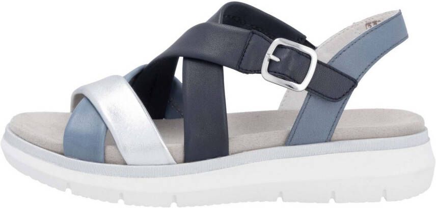 Remonte Sandalen Elisabeth Hurley-Collection sleehak zomerschoen sandaal met kruisbandage