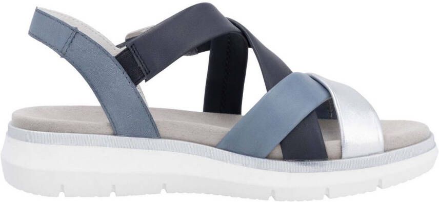 Remonte Sandalen Elisabeth Hurley-Collection sleehak zomerschoen sandaal met kruisbandage