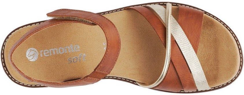 Remonte Sandalen sleehak zomerschoen sandalette met uitneembare zachte inlegzool