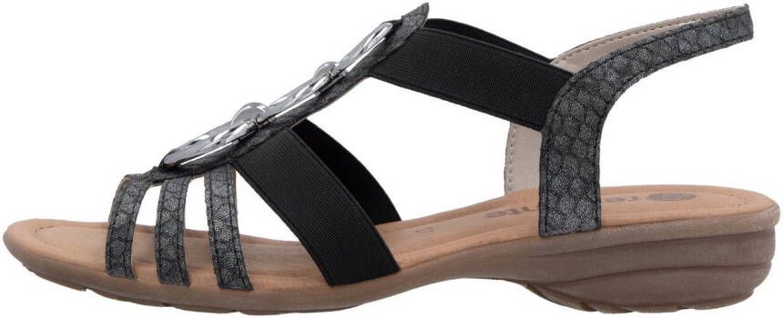 Remonte Sandalen sleehak zomerschoen sandaal met elastische banden