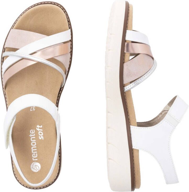 Remonte Sandalen sleehak zomerschoen sandalette met uitneembare zachte inlegzool