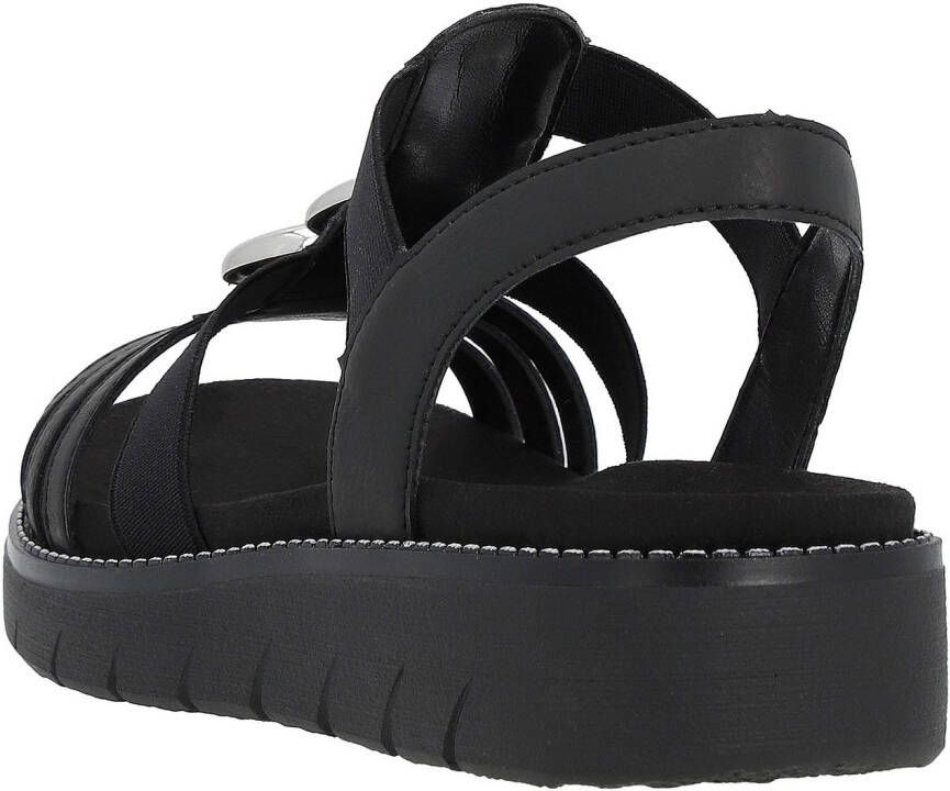 Remonte Sandalen zomerschoen sandaal sleehak met praktische elastieken
