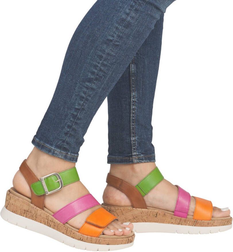 Remonte Sleehaksandaaltjes bandjessandaal zomerschoen comfortabele schoen met siergesp