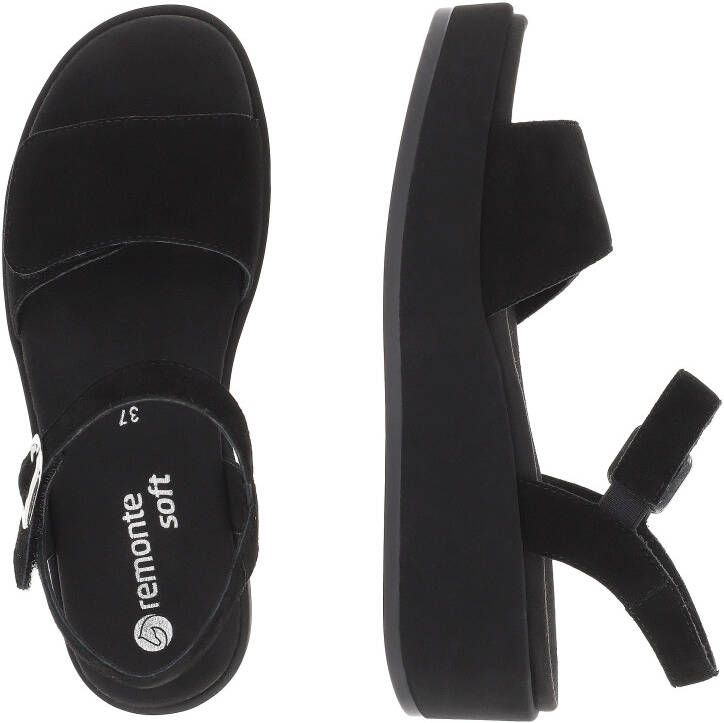 Remonte Sleehaksandaaltjes ELLE-Collection zomerschoen sandaal keilhak met soft foam-uitrusting