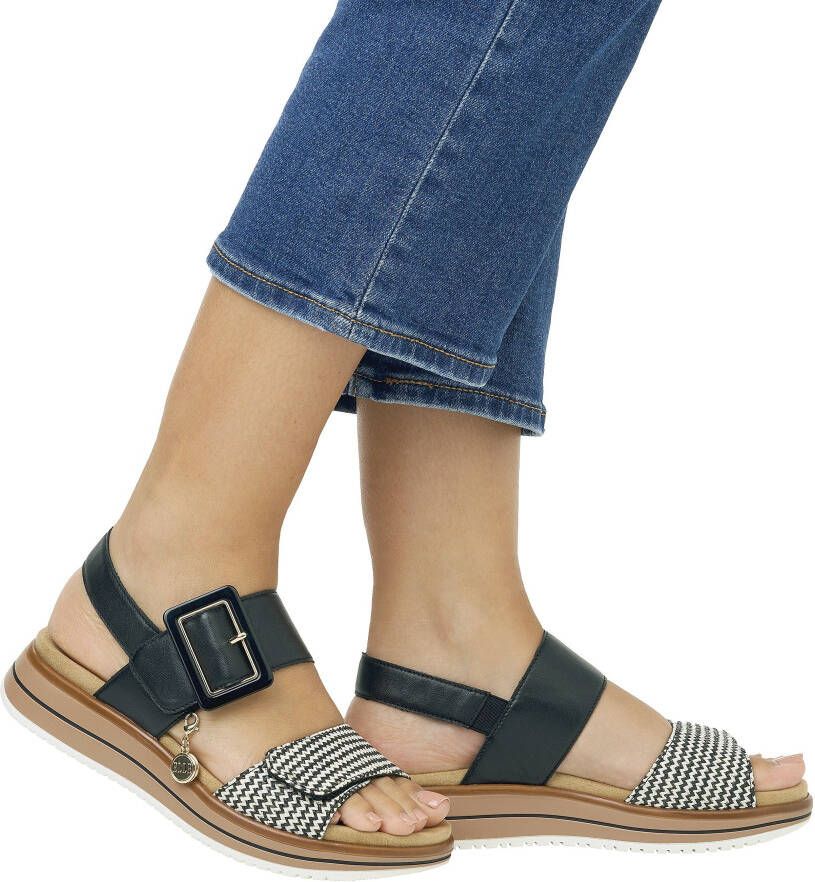 Remonte Sleehaksandaaltjes ELLE-Collection zomerschoen sandalen comfortschoen met praktische klittenbandsluitingen - Foto 11