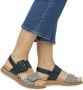 Remonte D1J53-02 Dames Sandalen Wit Zwart - Thumbnail 11