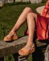 Remonte -Dames oranje sandalen - Thumbnail 3