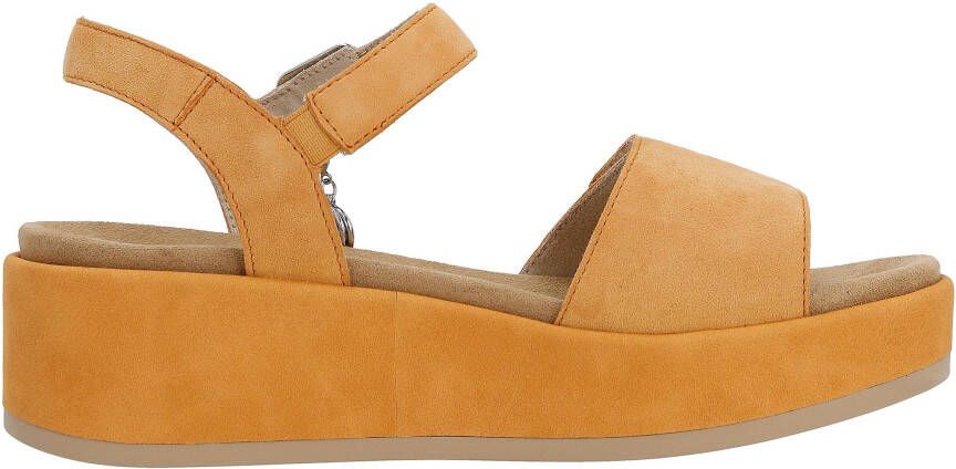 Remonte Sleehaksandaaltjes ELLE-Collection zomerschoen sandaal keilhak met soft foam-uitrusting