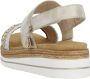 Remonte Metallic Zomer Sandaal met Witte Zool Multicolor Dames - Thumbnail 7