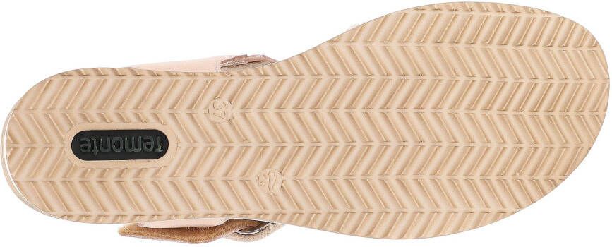 Remonte Sleehaksandaaltjes ELLE-Collection zomerschoen sandalen comfortschoen met klittenband onder de decoratieve gesp
