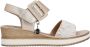 Remonte Sleehaksandaaltjes ELLE-Collection zomerschoen sandalen comfortschoen met klittenband onder de decoratieve gesp - Thumbnail 13