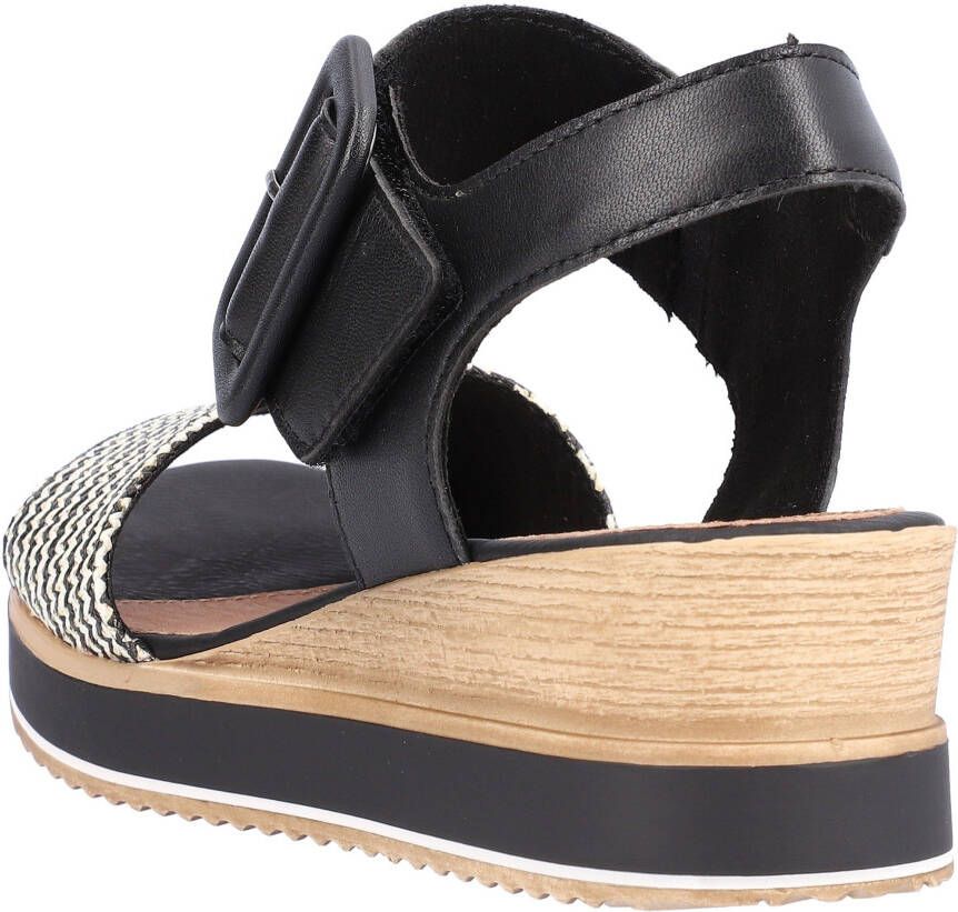 Remonte Sandaaltjes ELLE-Collection zomerschoen sandaal comfortschoen met klittenband onder de siergesp