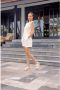 Remonte Sleehaksandaaltjes ELLE-Collection zomerschoen sandaal sleehak met vlechtbandage in metallic-look - Thumbnail 10