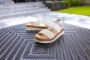 Remonte Sleehaksandaaltjes ELLE-Collection zomerschoen sandaal sleehak met vlechtbandage in metallic-look - Thumbnail 13
