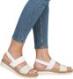 Remonte Sleehaksandaaltjes ELLE-Collection zomerschoen sandaal sleehak met vlechtbandage in metallic-look - Thumbnail 14