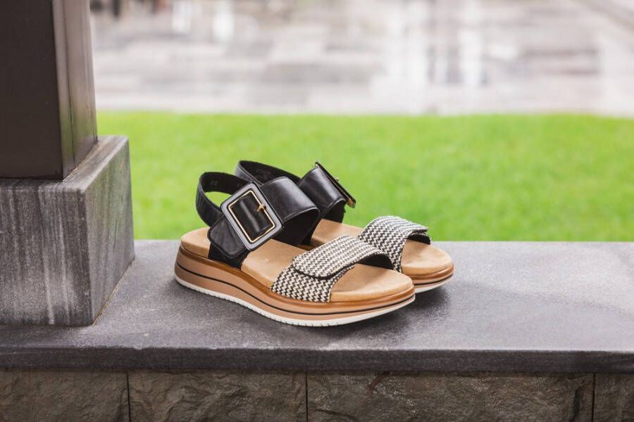 Remonte Sleehaksandaaltjes ELLE-Collection zomerschoen sandalen comfortschoen met praktische klittenbandsluitingen