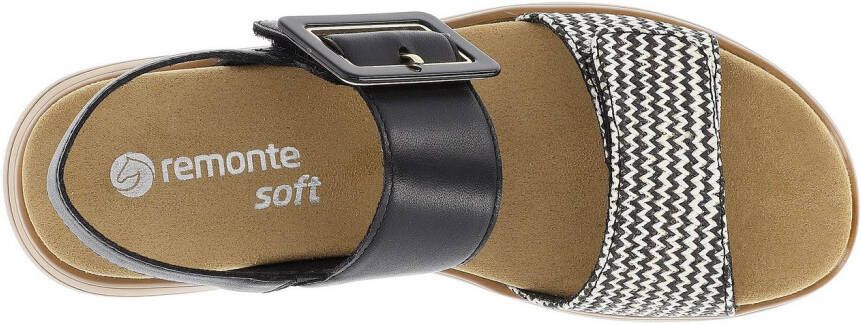 Remonte Sleehaksandaaltjes ELLE-Collection zomerschoen sandalen comfortschoen met praktische klittenbandsluitingen