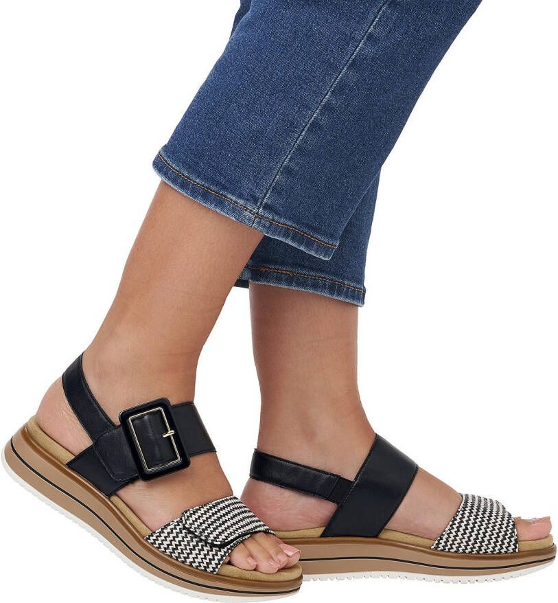 Remonte Sleehaksandaaltjes ELLE-Collection zomerschoen sandalen comfortschoen met praktische klittenbandsluitingen