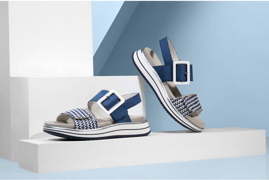 Remonte Sleehaksandaaltjes ELLE-Collection zomerschoen sandalen comfortschoen met praktische klittenbandsluitingen