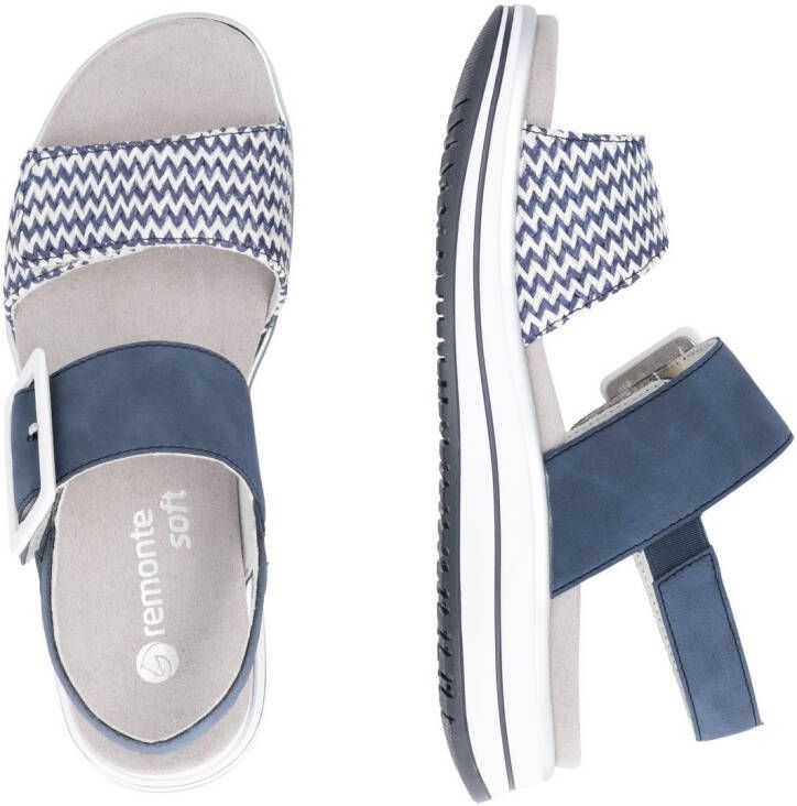 Remonte Sleehaksandaaltjes ELLE-Collection zomerschoen sandalen comfortschoen met praktische klittenbandsluitingen