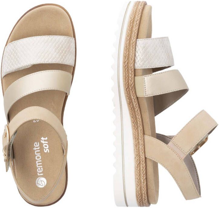 Remonte Sleehaksandaaltjes sleehak zomerschoenen sandalen in vegan verwerking