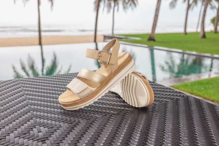 Remonte Sleehaksandaaltjes sleehak zomerschoenen sandalen in vegan verwerking